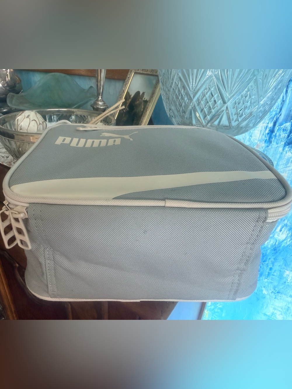 Puma Light Gray & pale pink Lunch Tote with Top Handle - Picture 7 of 13